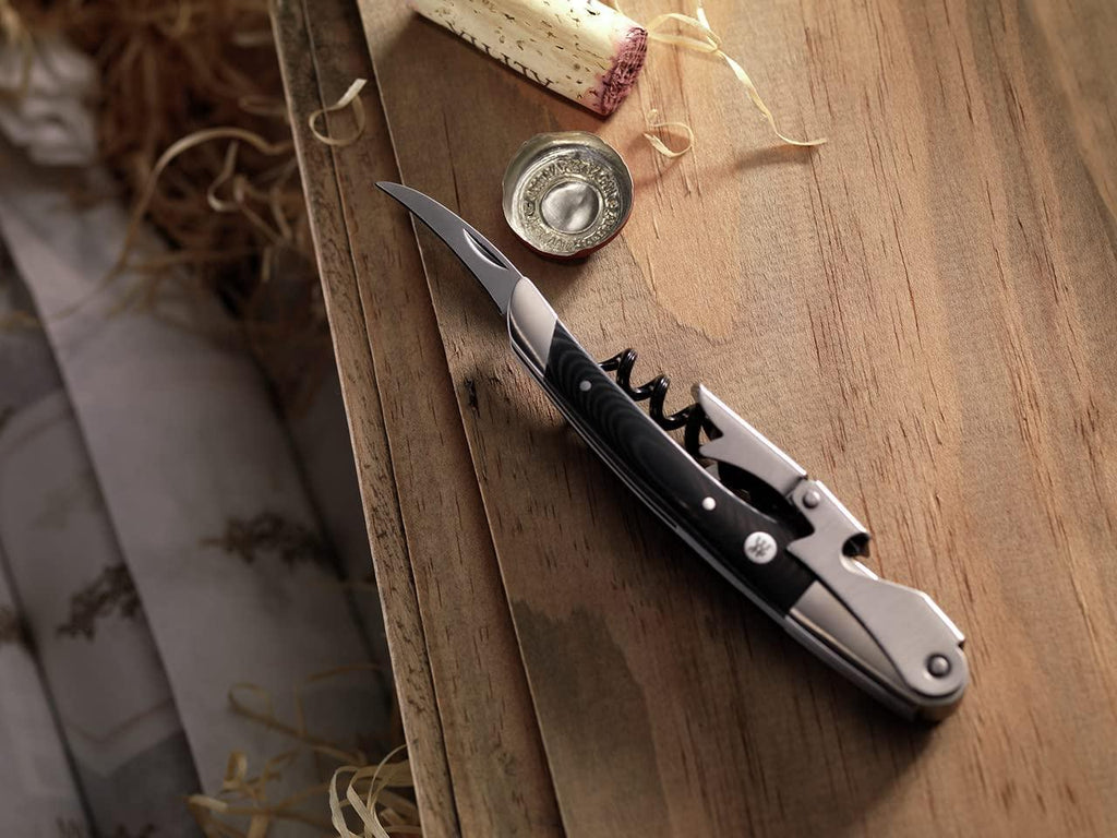 ZWILLING Henckels Sommelier Accessories Classic Waiter's Corkscrew with Micarta Handle, Stainless Steel