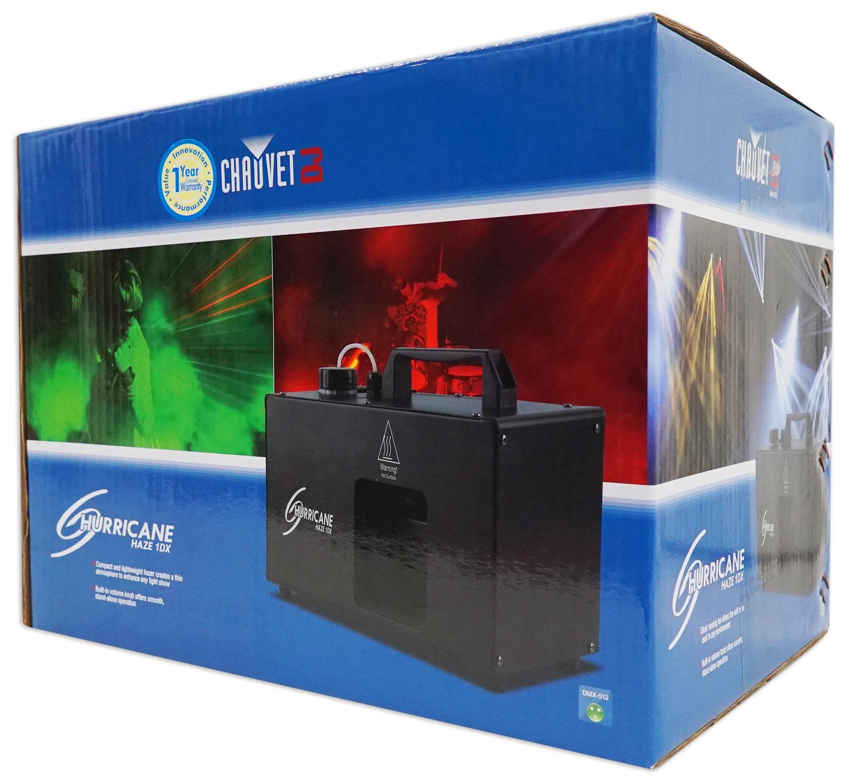 Chauvet DJ Hurricane Haze 1DX Water Based Haze Machine Hazer+(2) Gallons Fluid