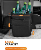 HOTOR Car Trash Can - Leak-Proof Car Organizer and Storage Bag for The Back/Front/Console of Any Cars,Sedans, SUVs &amp; Trucks Easy-to-Install Car Accessory Interior