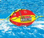 Airhead Patriot 2-Person Towable Kwik-Connect Chariot Tube w/ Booster Tow Ball