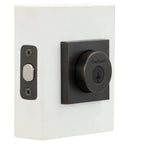 158 Series Square Contemporary Venetian Bronze Single Cylinder Deadbolt Featuring SmartKey Security