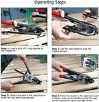 Woodpecker SC-760 16 GauSnap-Ring Plier, Closure Diameter 3.3-4mm, Manual Fence Plier Tool, C Ring Gun, Hog Ring Tool with Auto-feed System, for Wire Cages, Fencing