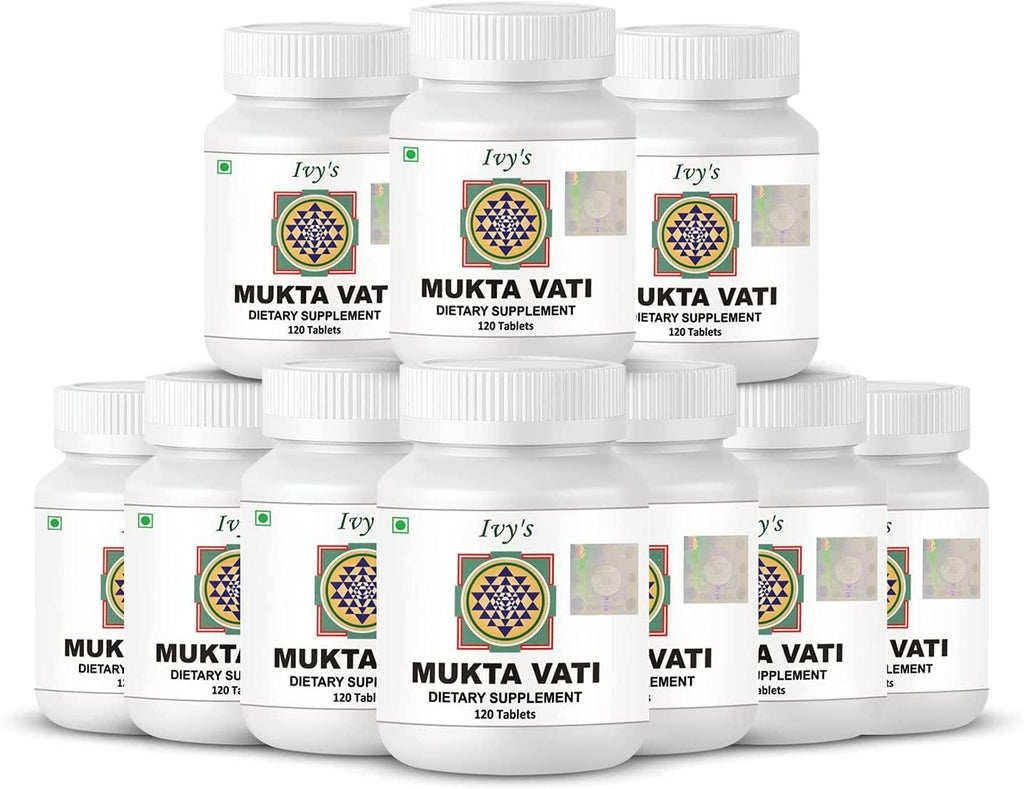 Ivy's Mukta Vati 120 Herbal Tablets (10 Bottles)