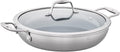 ZWILLING Spirit Ceramic Nonstick Braiser, 4-qt, Stainless Steel/Grey