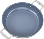ZWILLING Spirit Ceramic Nonstick Braiser, 4-qt, Stainless Steel/Grey