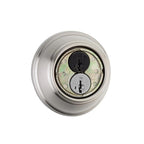 816 Series Satin Nickel Single Cylinder Key Control Deadbolt featuring SmartKey Security
