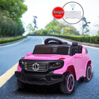 SEGMART Kids Electric Battery-Powered Ride On Truck Car RC Toy, 3 Speeds Electric Vehicles Christmas Gifts, LED Lights Kids Ride on Toys to Ride on Pavement Grass Mud Gravel Hills, Pink, Q6831