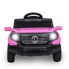 SEGMART Kids Electric Battery-Powered Ride On Truck Car RC Toy, 3 Speeds Electric Vehicles Christmas Gifts, LED Lights Kids Ride on Toys to Ride on Pavement Grass Mud Gravel Hills, Pink, Q6831