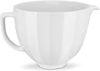 KitchenAid 5 Quart White Shell Ceramic Bowl