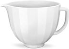 KitchenAid 5 Quart White Shell Ceramic Bowl