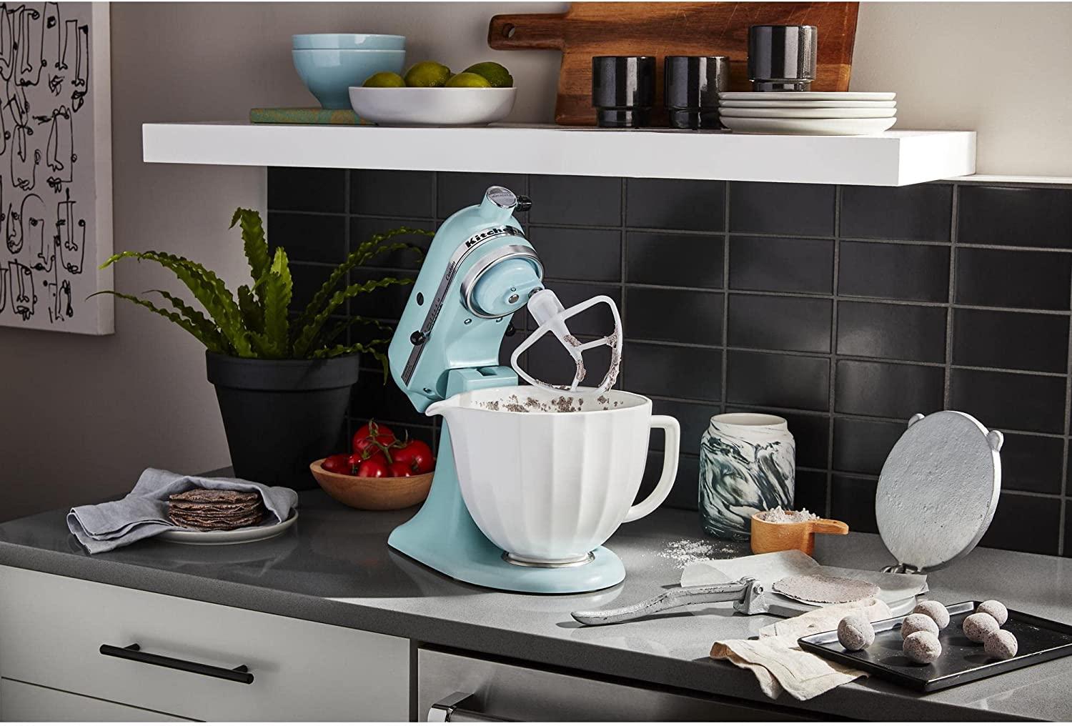 KitchenAid 5 Quart White Shell Ceramic Bowl