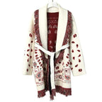 banda fringe wrap cardigan