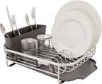 KitchenAid Aluminum Space Saving Dishrack, 17-Inch, Charcoal