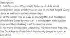 Foldable Car Windshield Cover - Protect Your Car From Snow, Sun, And Rain - Easy To Install And Remove
