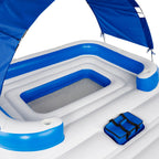 Inflatable Canopy Island Float &amp;  Tropical Breeze 6 Person Float