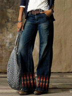 Fashion Wide-Leg Pants Jeans