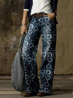 Fashion Wide-Leg Pants Jeans