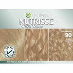 Garnier Hair Color Nutrisse Nourishing Creme, 90 Light Natural Blonde (Macadamia) Permanent Hair Dye, 2 Count (Packaging May Vary)