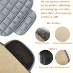 1pc Car Seat Cushion, Non-Slip Rubber Bottom With StoraPouch, Premium Comfort Memory Foam, Driver Seat Back Seat Cushion, Car Seat Pad Universal