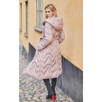 gorgeous hooded white duck jacket