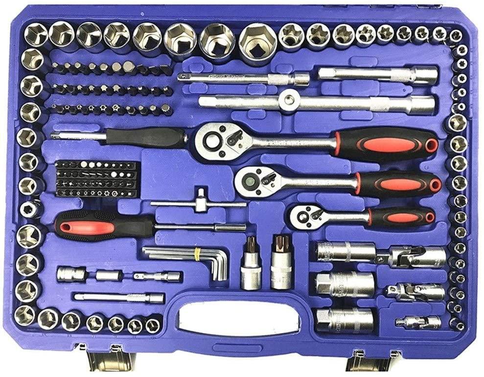 HAND TOOLS Repairing Tool Socket Wrench Tool Set Auto Repair Mixed Tool Combination Ratchet Torque Wrench Tools Kit Auto Repairing Tool Sets Household Universal Hand Tools Automatic Machine wrenches s