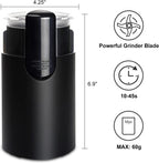 Classic Coffee Grinder Electric, One-Touch Button Spice Grinder, Easy Operation, Durable Stainless Steel Blades Perfect for Espresso, Herbs, Spices, Nuts