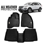 2016 Ford Explorer ALL WEATHER PROTECTION Durable Floor Mats Floorliner Black
