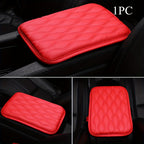 1PC Leather Car Armrest Mat, Universal Interior Auto Armrests StoraBox Mats Dust-proof Cushion Cover Armrest Waterproof Protector