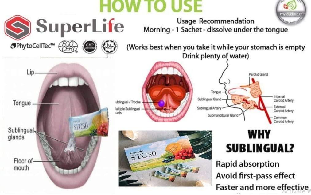 Stem Cell Supplement (4packs,30 sact)Strengthen Your Immune System with Superlife Stc30, No1 Immunity Booster !Clinicaly Proven to Restore and Reactivate Your Stem Cells (1pk is 15sact)