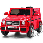 12V Electric Kids Ride On Car Mercedes Benz G65 Licensed Toy W/ RC &amp; Light Red