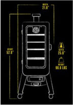 Copperhead 3 Series Pellet Smoker, Vertical Smoker