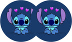 Anime Car Decor Cartoon Car Coasters for Lilo &amp; Stitch, 2PCS 2.75" Car Cup Holder Coasters for Stitch Baby Cute Funny Cartoon  Car Interior Coasters by FLYEEGO