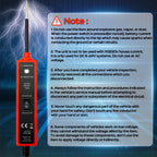 Power Circuit Probe Tester 6-24V DC Test Light Short Circuit Automotive Component Electrical Polarity Identify Continuity Tester Overload Protection