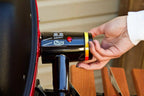 Electric Grill BBQ Outdoor Rotisserie Black Red Cart Barbecue Side Tables