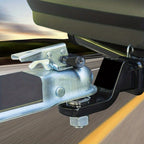 Black Trailer Hitch Coupler Lock, Dia 1/4 Inch