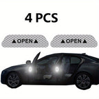 Boost Your Car's Safety &amp; Visibility With 4PCS Reflective Stickers!