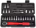 Peixiang Sturdy Hand Tools 25Pcs Bicycle Bike Torque Wrench 1/4 Inch Torque Wrench Socket Set Kit 2-24Nm Safety
