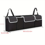 1pc High Capacity Car Boot Back Seat Trunk StoraBag Organizer Pocket Waterproof Oxford StoraBox Organizer Stowing Tidying Interior Accessories