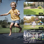 Favorland 16FT Trampoline with Safety Enclosure, Green