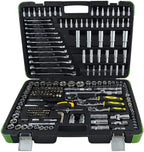 JBM 52840 216 Piece Hexagonal Socket Set, Including 3 Totx Sockets with Ergonomic Handle and Extension, 3/8 Inch Tools