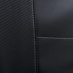 Flying Banner car seat Covers Protects Zebra Printing Faux Leather Carbon Fiber Front Pair Carbon Fibre