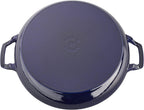 Staub Cast Iron 3.5-qt Braiser with Glass Lid - Dark Blue