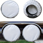 4 Pack Waterproof Tire Covers: Protect Your RV Trailer Camper Wheels from Corrosion!
