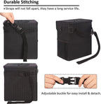 Vankor Car Trash Can for Car Cute, Car Trash Bag Bin Hanging Waterproof Automotive Car Garbage Cans Leak Proof Vehicle Trash Can Black