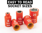 68100 19Piece 3/8" Drive VDE Insulated Socket Set
