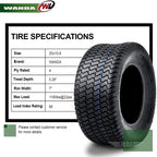2 New 20x10-8 20x10x8 Lawn Mower Cart Turf Tires /4PR w/Warranty- 13040