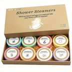 Shower Steamers  - 8 Pack Shower Bombs Gifts For Her With Essential Oil For Home SPA, Self-Care &amp; Relaxation Valentine's Birthday Day Gifts For Men &amp; Women Who Have Everything, For Halloween Gift, For Christmas Gift