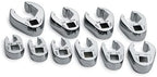 SK 4508 SuperKrome 10 Piece 3/8-Inch Drive 3/8-Inch to 1-Inch Flare Nut Crowfoot Wrench Set