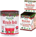 MacroLife Naturals Miracle Reds 5ct Survival Bundle - Superfood Powder - 4 x 30oz (360 Servings) + 12 Packet Travel Box