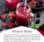 MacroLife Naturals Miracle Reds 5ct Survival Bundle - Superfood Powder - 4 x 30oz (360 Servings) + 12 Packet Travel Box